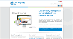 Desktop Screenshot of lostpropertydesk.com