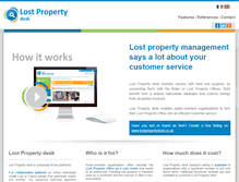 Tablet Screenshot of lostpropertydesk.com